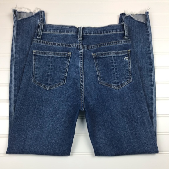 rag & bone high rise skinny jeans step hem EUC - Picture 3 of 14